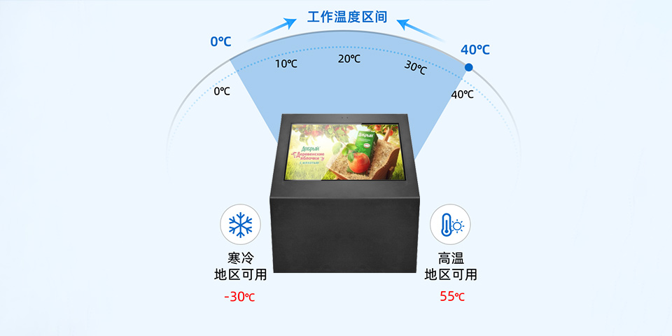 43寸橫屏立式戶外廣告機