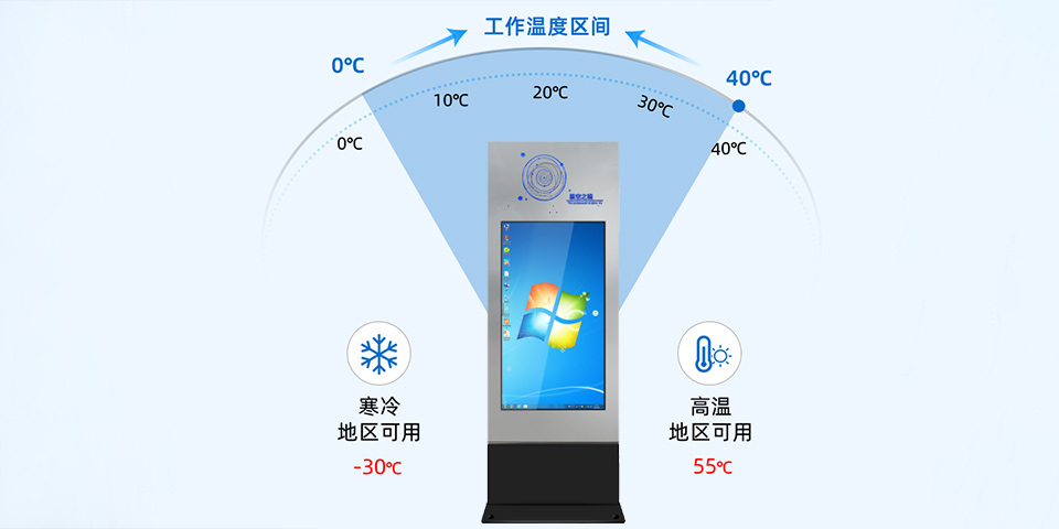 星空之鏡戶外落地式防水廣告機