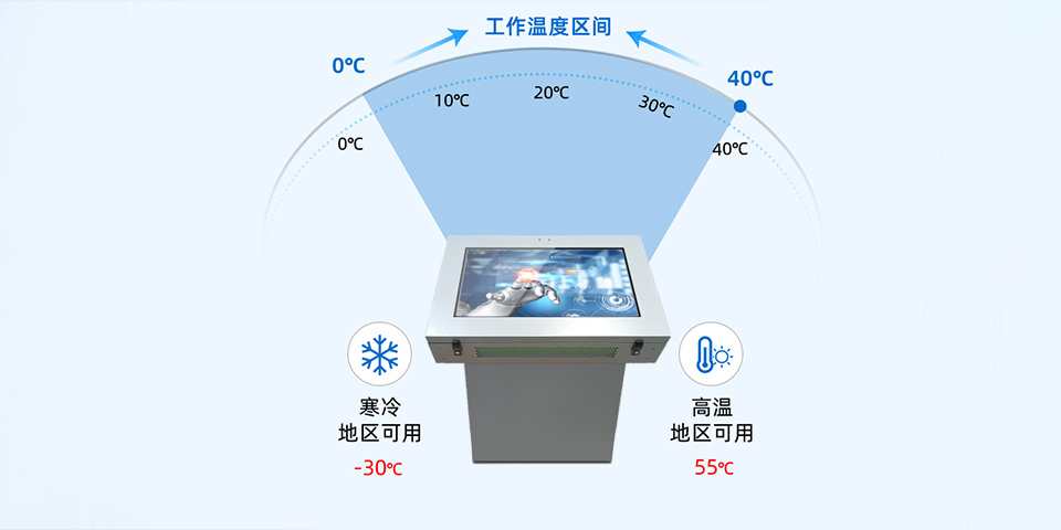 銀色戶外臥式廣告機